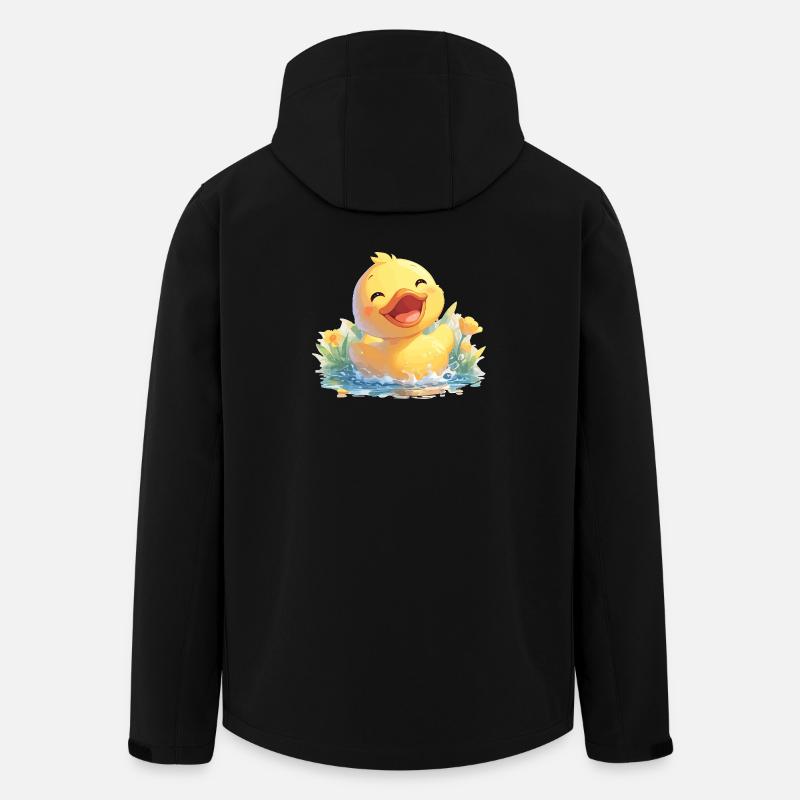 Enten Ente - Recycelte Männer Softshell-Jacke von Stanley/Stella - Schwarz