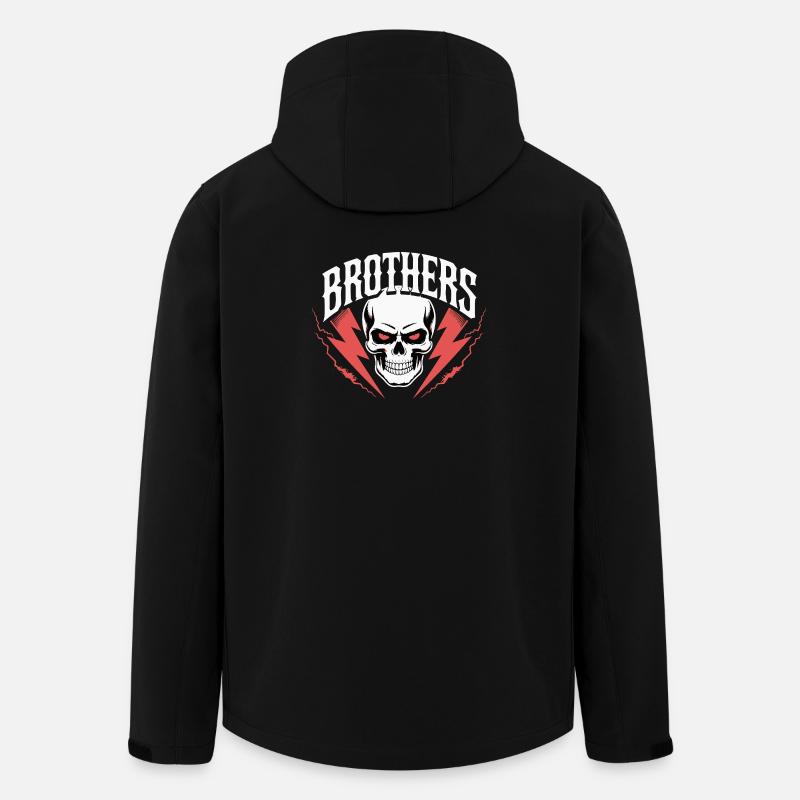 Brothers Skull Thunder Crest - Veste softshell homme en polyester recyclé Stanley/Stella - noir