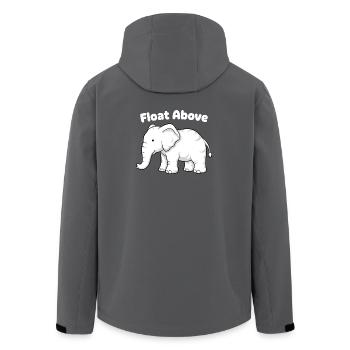 Float Above Elephant - Men’s Recycled Softshell Jacket by Stanley/Stella - black - Back - AI Model Male 185 light (185cm)