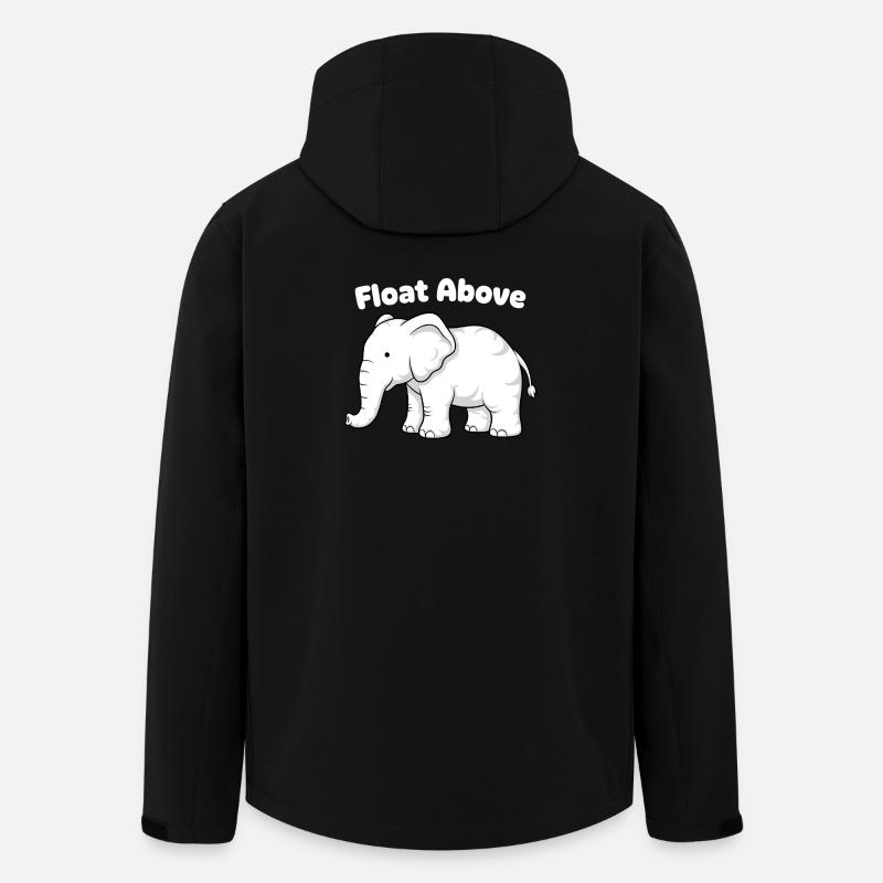 Flotte au-dessus de l’éléphant - Veste softshell homme en polyester recyclé Stanley/Stella - noir
