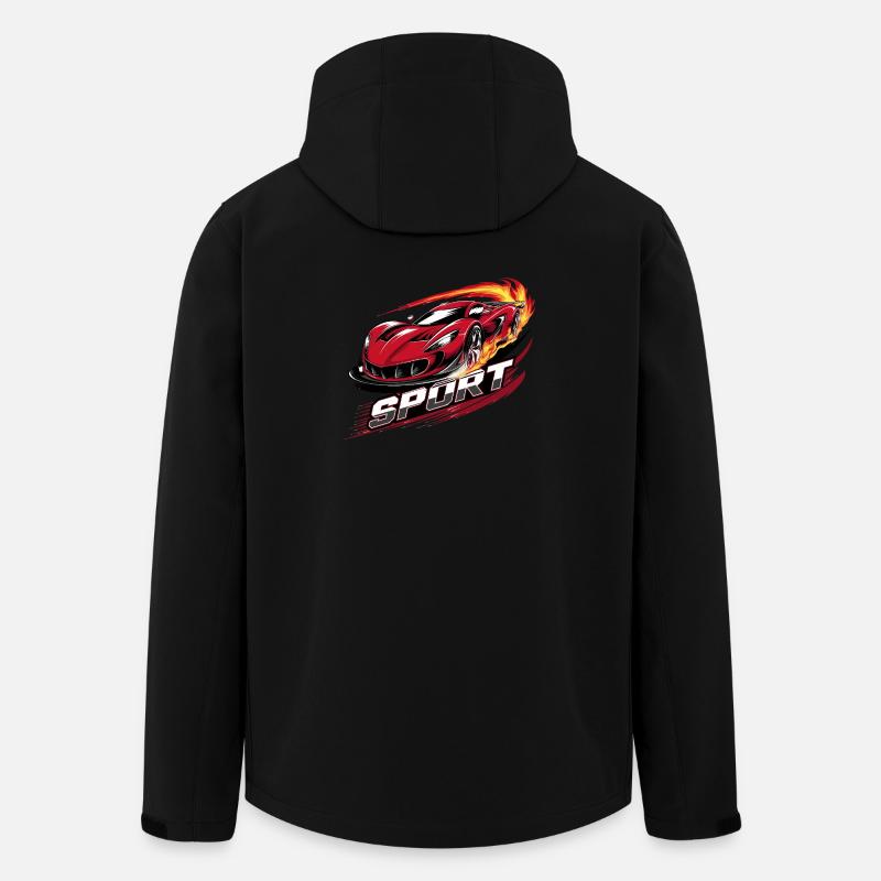 Voiture de sport - Veste softshell homme en polyester recyclé Stanley/Stella - noir