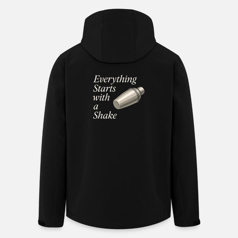 Shaker Steckt Fest Anfänger-mixologe - Recycelte Männer Softshell-Jacke von Stanley/Stella - Schwarz