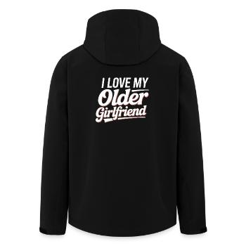 I Love My Older Girlfriend - Men’s Recycled Softshell Jacket by Stanley/Stella - black - Back - AI Model Male 185 light (185cm)