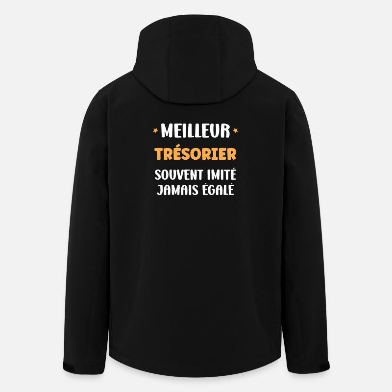 Best Treasurer Always Unique - Men’s Recycled Softshell Jacket by Stanley/Stella - black