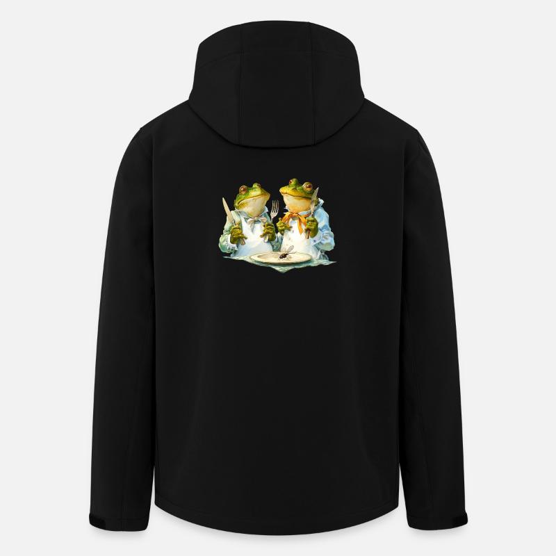 Froschköche am Tisch - Recycelte Männer Softshell-Jacke von Stanley/Stella - Schwarz