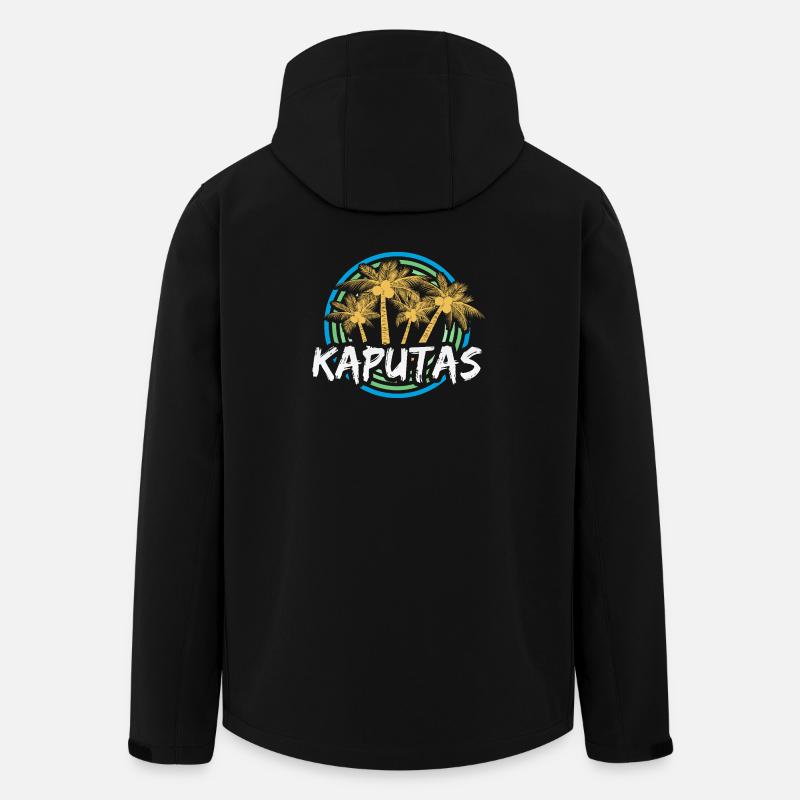 Kaputas als Urlaub - Recycelte Männer Softshell-Jacke von Stanley/Stella - Schwarz