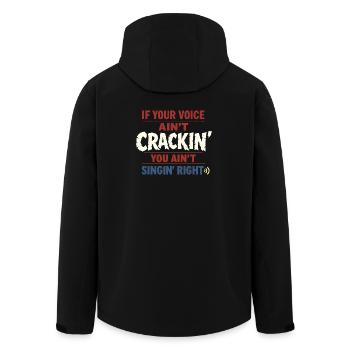 Communauté de musique folk Shanty Crew - Veste softshell homme en polyester recyclé Stanley/Stella - noir - Dos - AI Model Male 185 light (185cm)