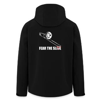 Fear the slide Posaune Posaunenspieler Posaunist - Recycelte Männer Softshell-Jacke von Stanley/Stella - Schwarz - Hinten - AI Model Male 185 light (185cm)
