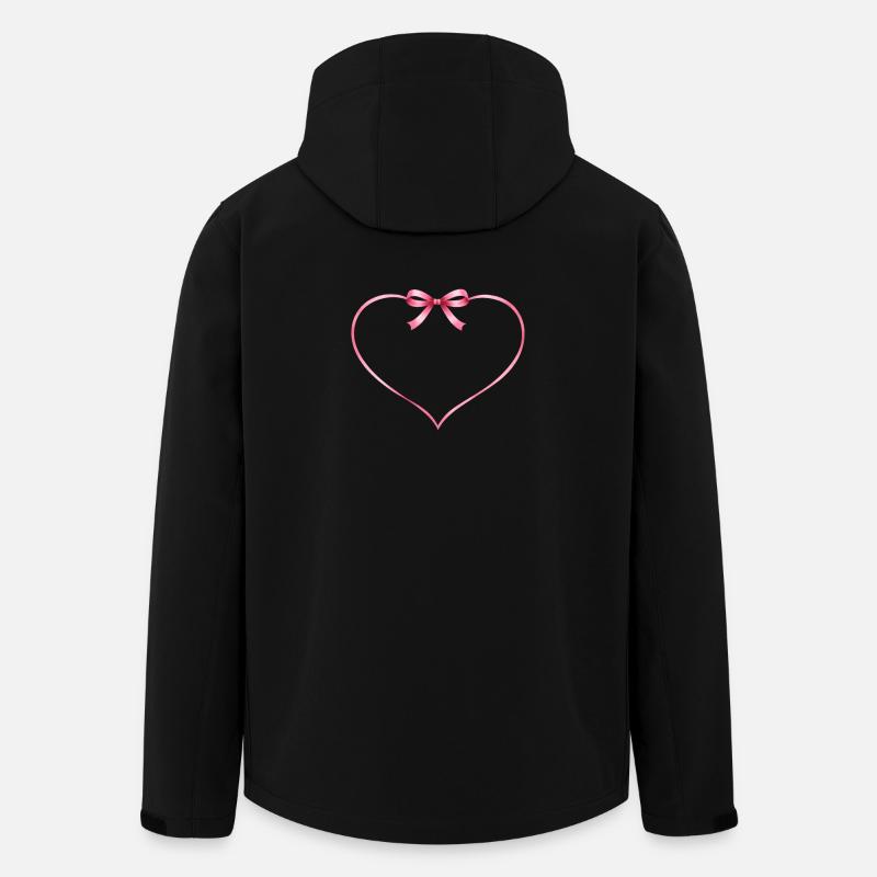 Heart bow customizable - Men’s Recycled Softshell Jacket by Stanley/Stella - black