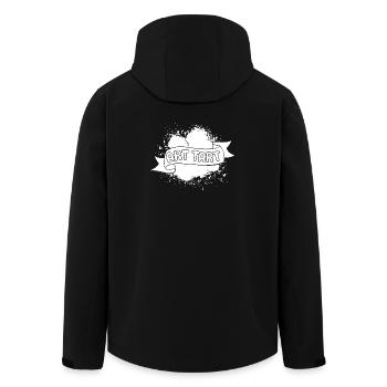 Funny Art Painter Art Tart Drawing - Men’s Recycled Softshell Jacket by Stanley/Stella - black - Back - AI Model Male 185 light (185cm)