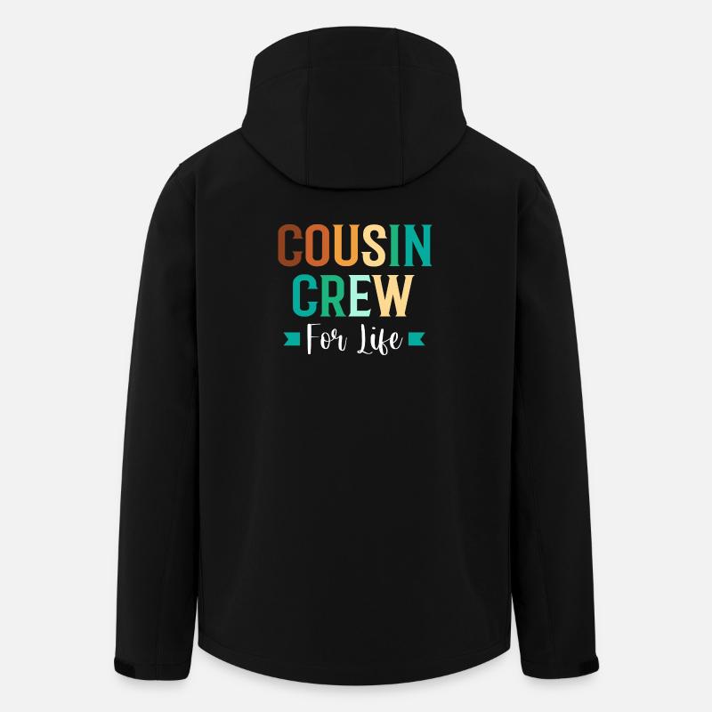 Cousin Crew - Recycelte Männer Softshell-Jacke von Stanley/Stella - Schwarz