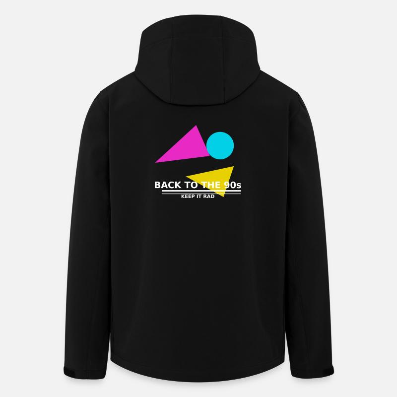 90s_tshirt_design - Men’s Recycled Softshell Jacket by Stanley/Stella - black