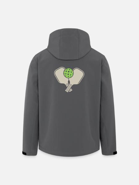 Pickleball - Recycelte Männer Softshell-Jacke von Stanley/Stella - Schwarz