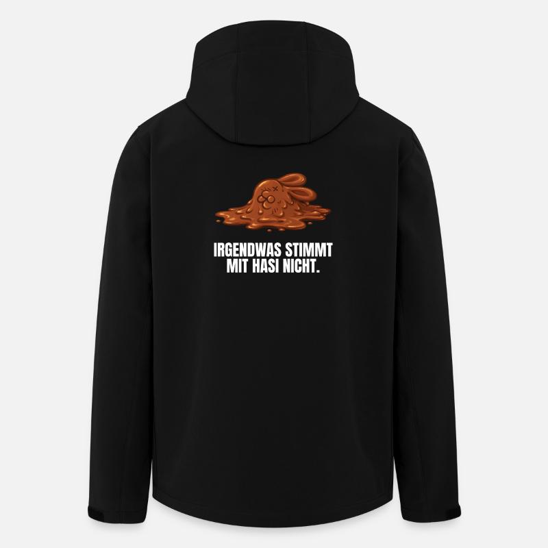 Irgendwas stimmt mit Hasi nicht - Recycelte Männer Softshell-Jacke von Stanley/Stella - Schwarz