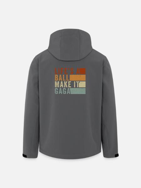 Life's a Ball Make It Gaga - Men’s Recycled Softshell Jacket by Stanley/Stella - black
