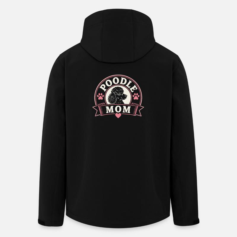 Pudel-Mama Logo Print - Recycelte Männer Softshell-Jacke von Stanley/Stella - Schwarz
