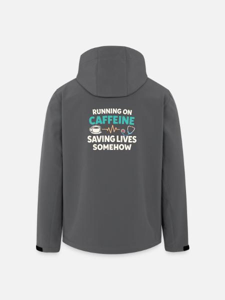 Night Shift Nurse, Tired - Men’s Recycled Softshell Jacket by Stanley/Stella - black