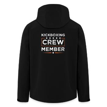 Kickboxing Crew - Men’s Recycled Softshell Jacket by Stanley/Stella - black - Back - AI Model Male 185 light (185cm)