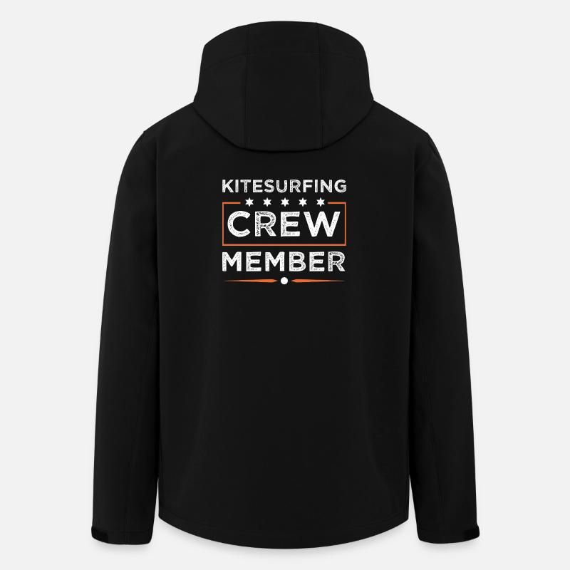Kitesurfing Crew - Recycelte Männer Softshell-Jacke von Stanley/Stella - Schwarz