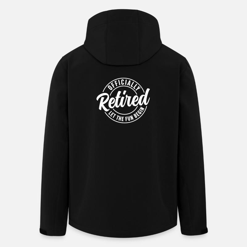 Im Ruhestand Lass den Spaß beginnen - Recycelte Männer Softshell-Jacke von Stanley/Stella - Schwarz