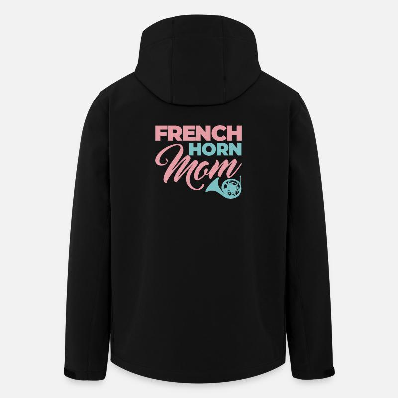 French Horn Mom - Men’s Recycled Softshell Jacket by Stanley/Stella - black