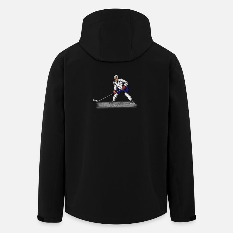 Hockey - Recycelte Männer Softshell-Jacke von Stanley/Stella - Schwarz