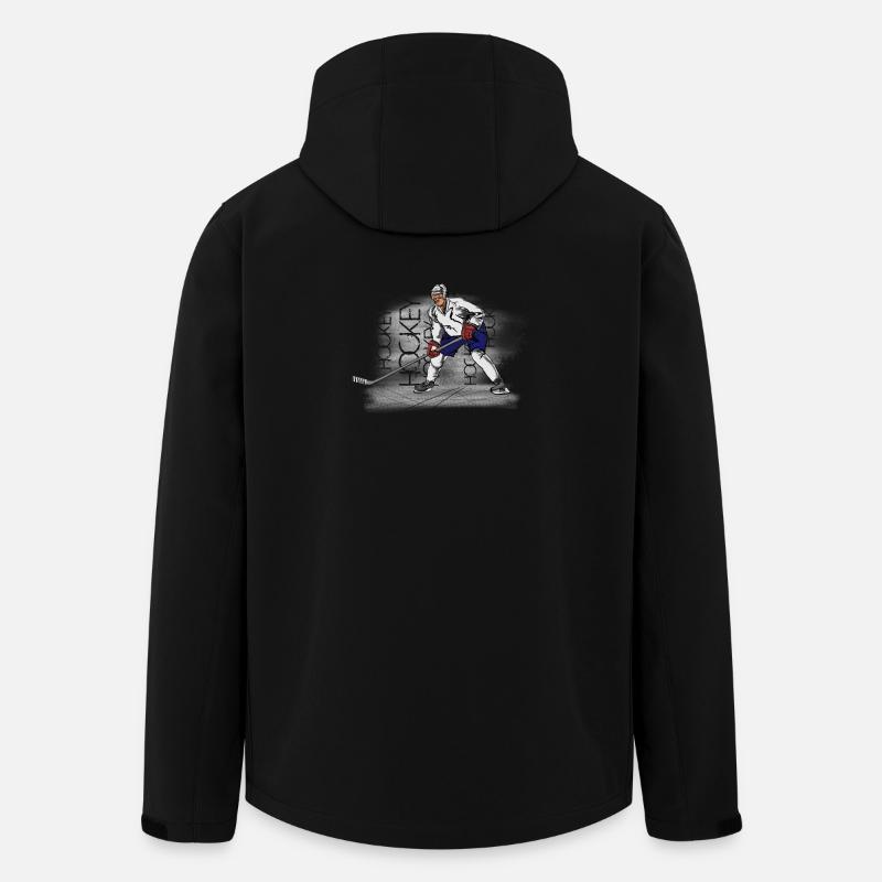 Hockey - Recycelte Männer Softshell-Jacke von Stanley/Stella - Schwarz