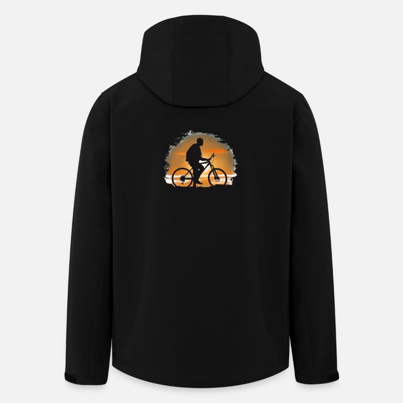 Fahrrad - Recycelte Männer Softshell-Jacke von Stanley/Stella - Schwarz
