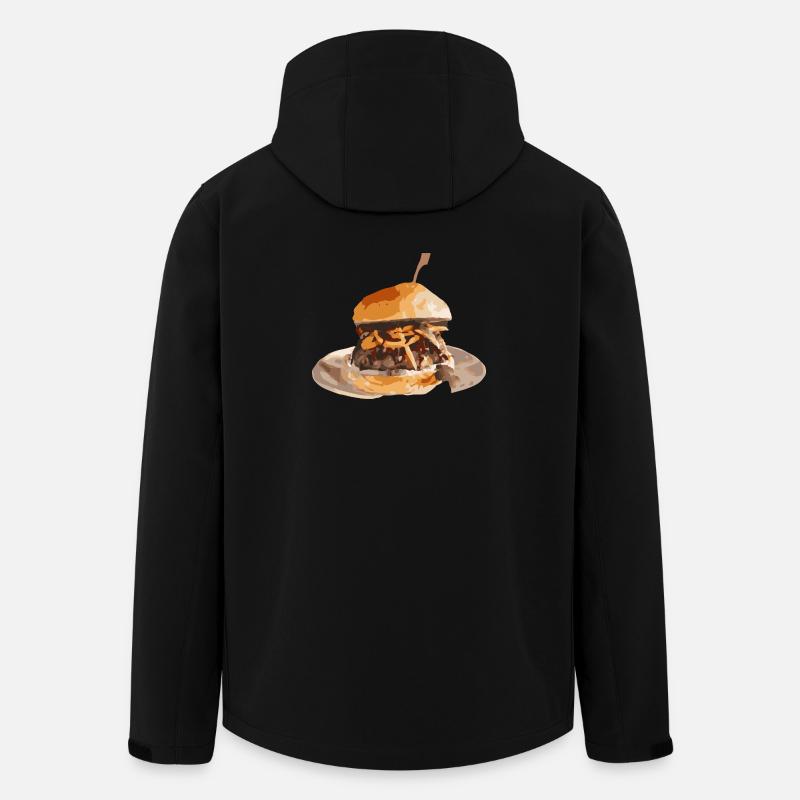 Burger Day - Men’s Recycled Softshell Jacket by Stanley/Stella - black