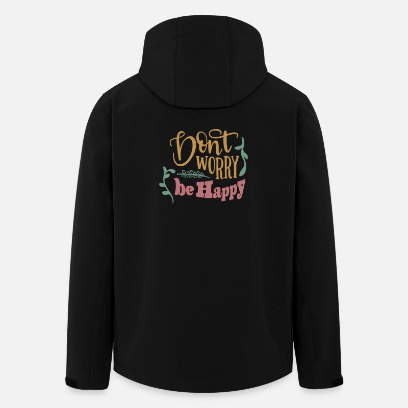 Dont worry be happy - Recycelte Männer Softshell-Jacke von Stanley/Stella - Schwarz