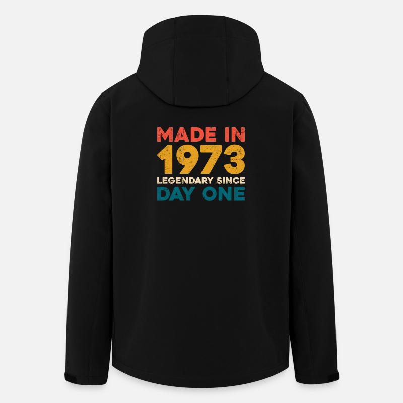 T-shirt Legacy fabriqué en 1973 - Veste softshell homme en polyester recyclé Stanley/Stella - noir