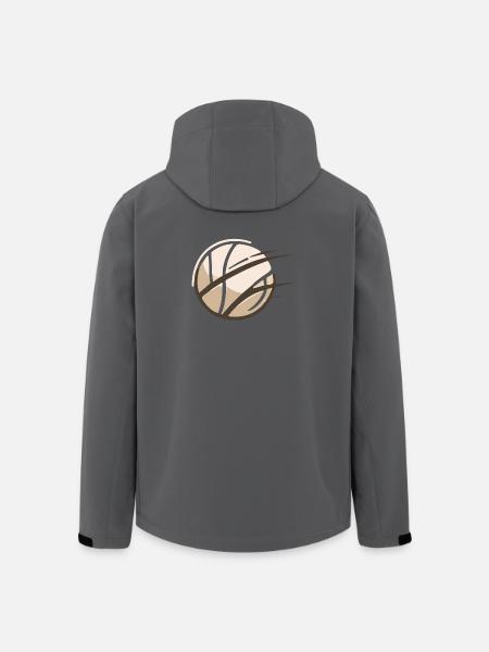 Volleyball motif - Men’s Recycled Softshell Jacket by Stanley/Stella - black