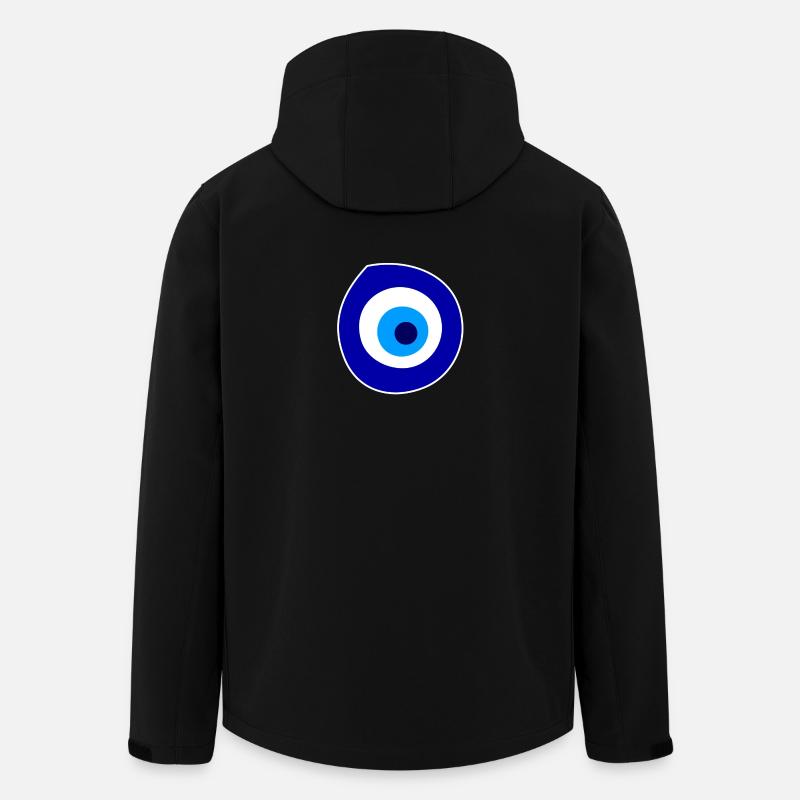 Symbol des bösen Blicks - Recycelte Männer Softshell-Jacke von Stanley/Stella - Schwarz