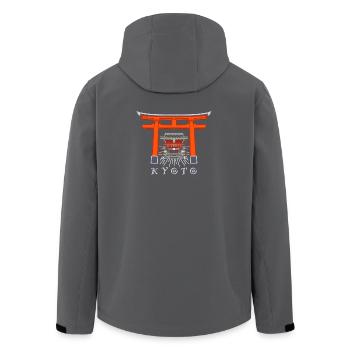 Japon, Kyoto, Sanctuaire Fushimi Inari - Taisha - Veste softshell homme en polyester recyclé Stanley/Stella - charbon - Dos - AI Model Male 185 light (185cm)