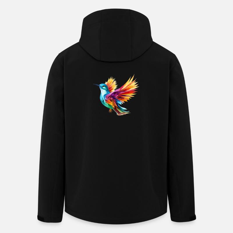 Conception d’oiseau - Veste softshell homme en polyester recyclé Stanley/Stella - noir