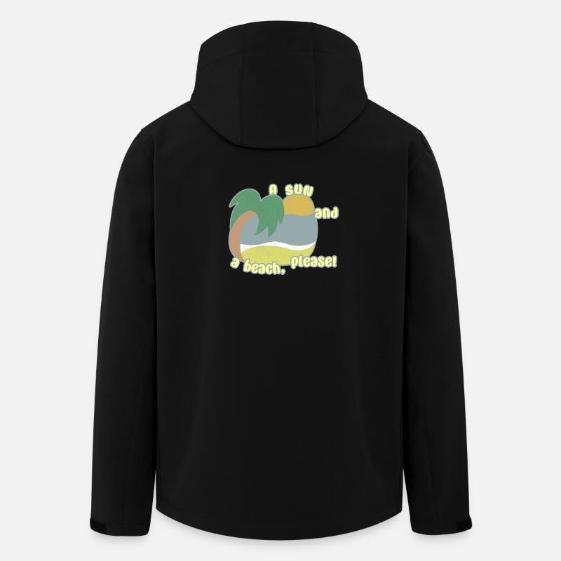 Sun and Beach - Recycelte Männer Softshell-Jacke von Stanley/Stella - Schwarz