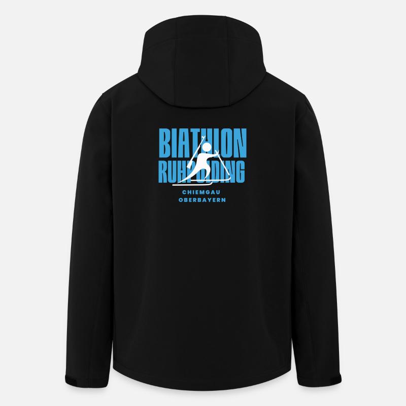 Biathlon Ruhpolding - Recycelte Männer Softshell-Jacke von Stanley/Stella - Schwarz