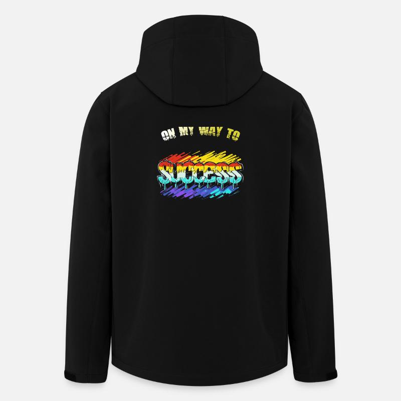 Weg zum Erfolg - Recycelte Männer Softshell-Jacke von Stanley/Stella - Schwarz