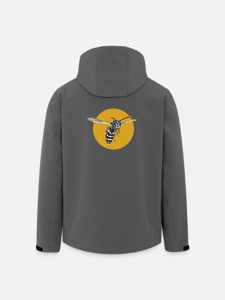 Wasp - Bee - Insect - Men’s Recycled Softshell Jacket by Stanley/Stella - black