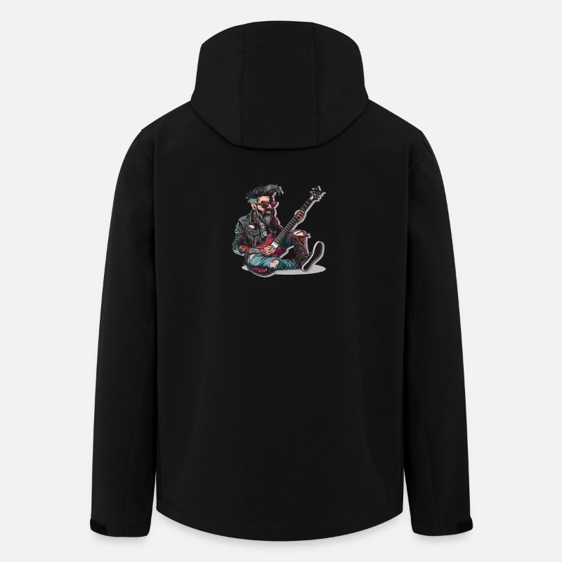 Rock - Rock and Roll - Men’s Recycled Softshell Jacket by Stanley/Stella - black