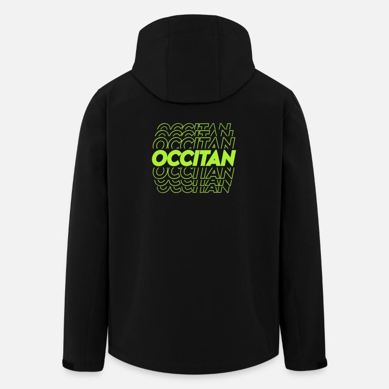 OKZITANISCH - Recycelte Männer Softshell-Jacke von Stanley/Stella - Schwarz