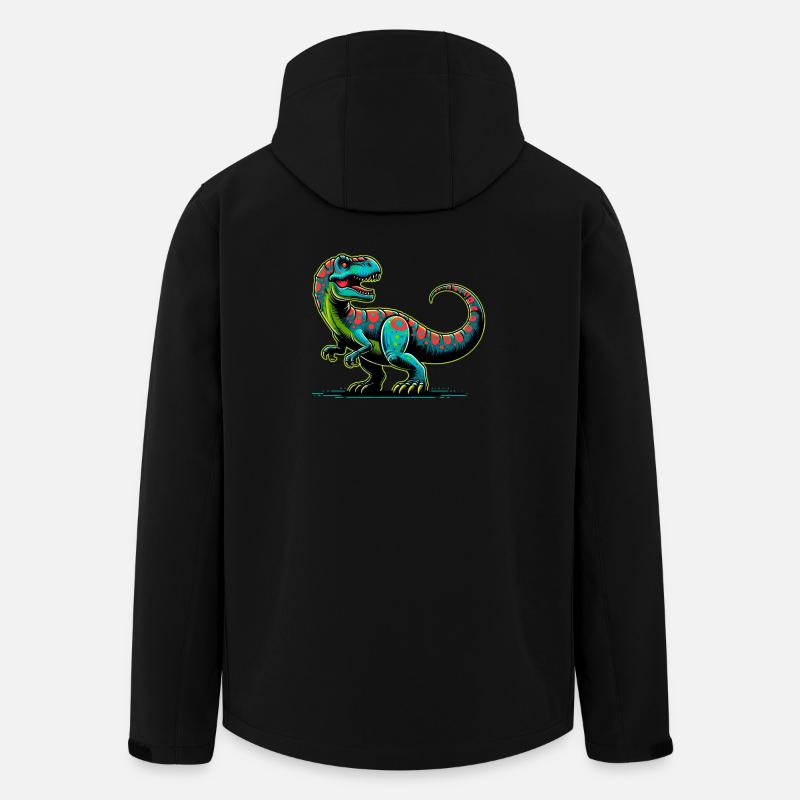 Dinosaur - Men’s Recycled Softshell Jacket by Stanley/Stella - black