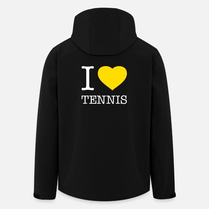 I LOVE TENNiS - Recycelte Männer Softshell-Jacke von Stanley/Stella - Schwarz