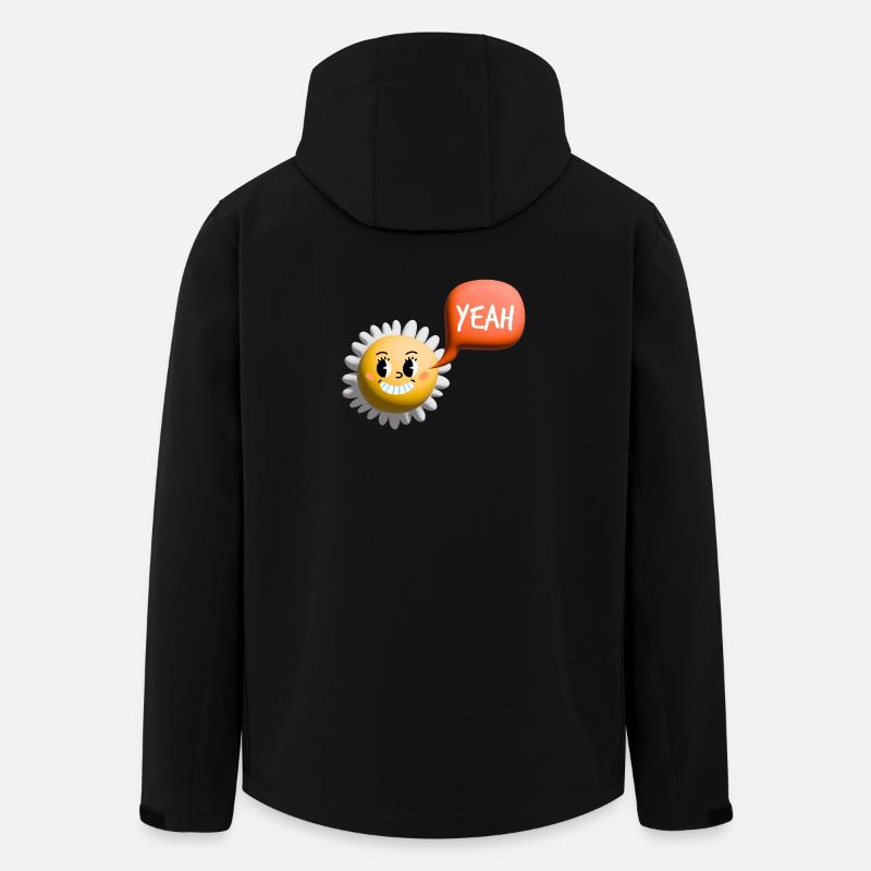 sonne yeah 3d - Recycelte Männer Softshell-Jacke von Stanley/Stella - Schwarz