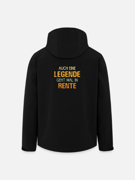 Even a legend retires retro - Men’s Recycled Softshell Jacket by Stanley/Stella - black