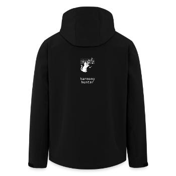 Arawara - Harmonie-Jäger - Recycelte Männer Softshell-Jacke von Stanley/Stella - Schwarz - Hinten - AI Model Male 185 light (185cm)