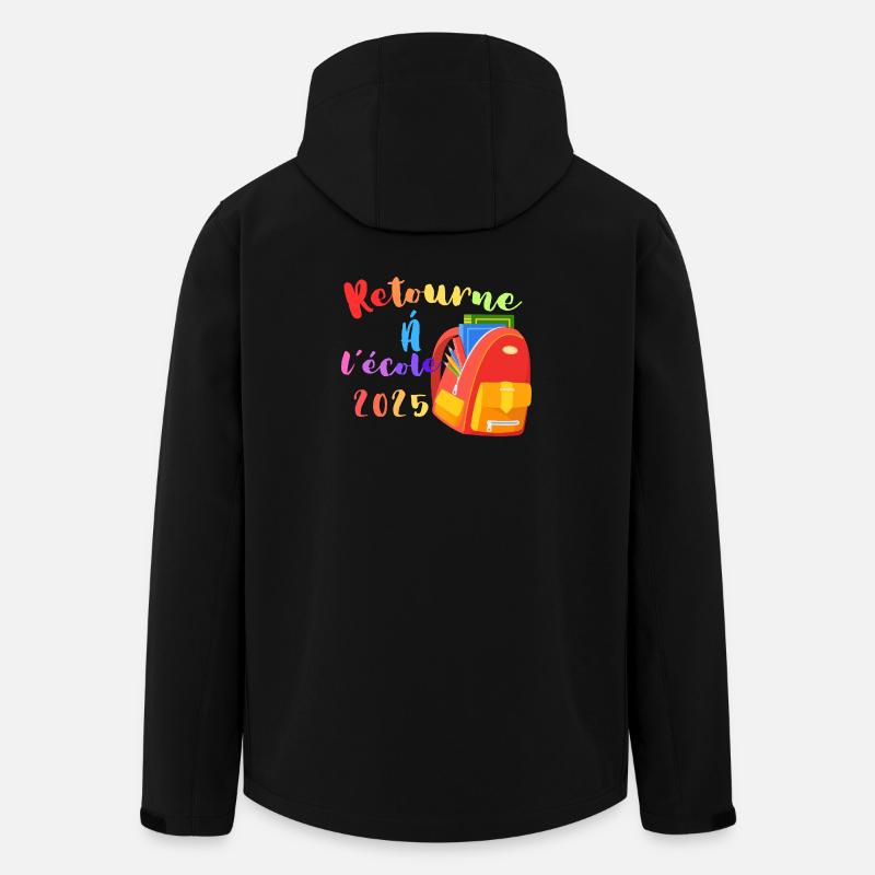 Retour à l’École 2025 - Veste softshell homme en polyester recyclé Stanley/Stella - noir