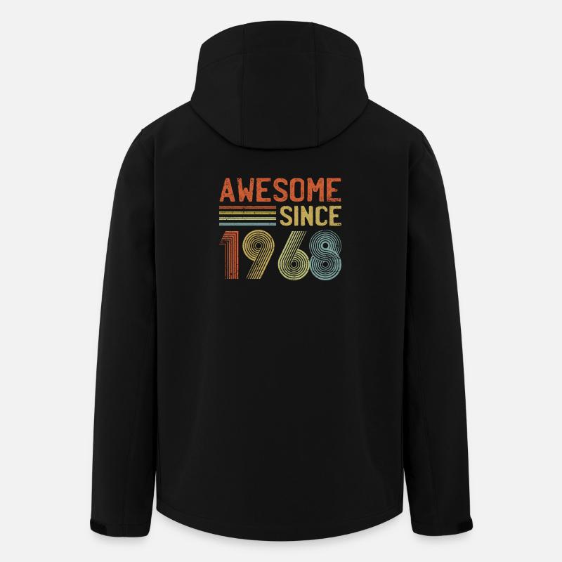 Rétro Année 1988 Design pour Vêtements - Veste softshell homme en polyester recyclé Stanley/Stella - noir