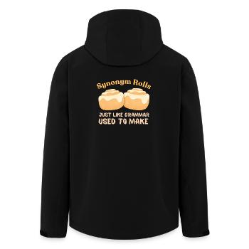 Synonym Rolls Grammatik Humor Design - Recycelte Männer Softshell-Jacke von Stanley/Stella - Schwarz - Hinten - AI Model Male 185 light (185cm)