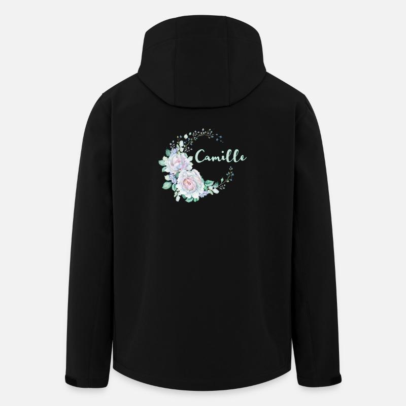 Pour Camille - Veste softshell homme en polyester recyclé Stanley/Stella - noir